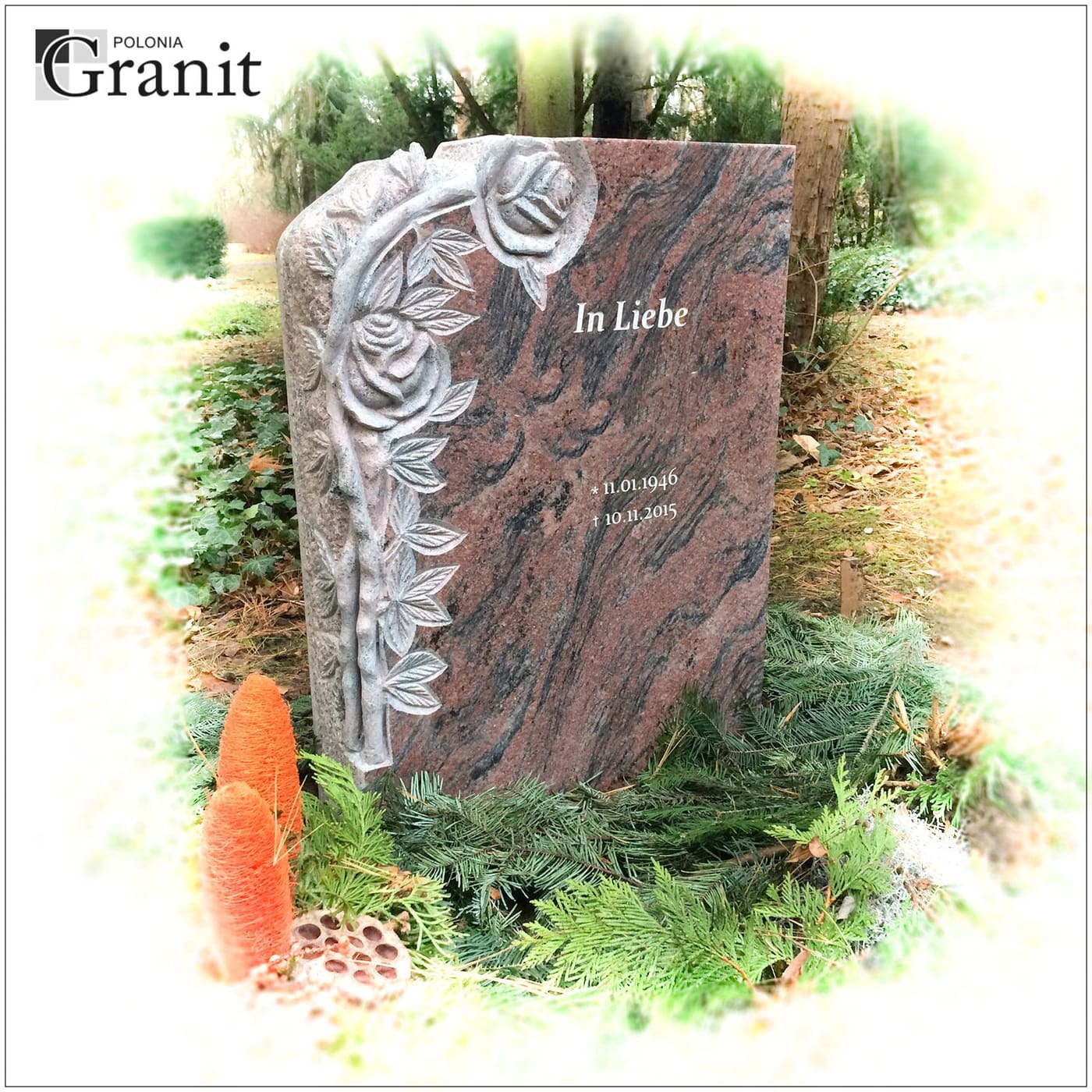 Nagrobki w standardzie niemieckim — realizacja Polonia Granit nr 14