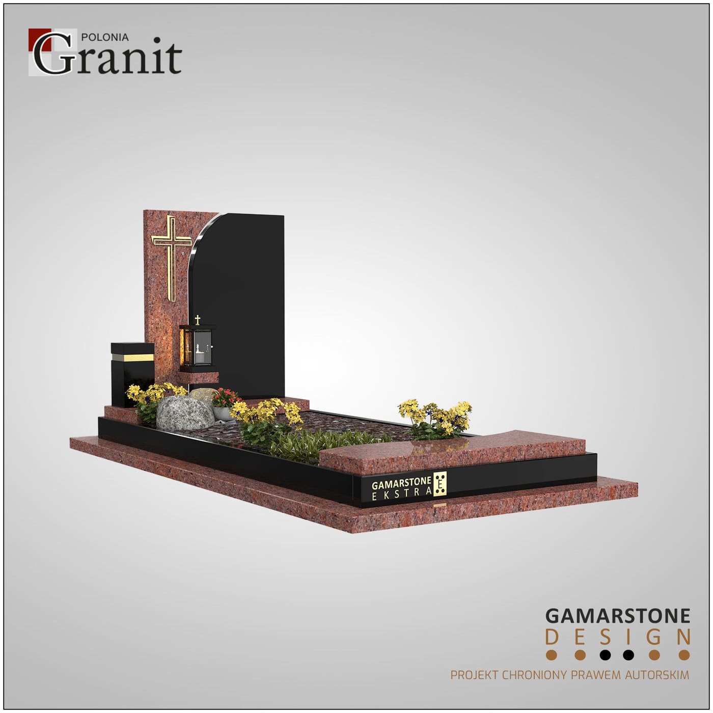 Nagrobki w standardzie niemieckim — realizacja Polonia Granit nr 22