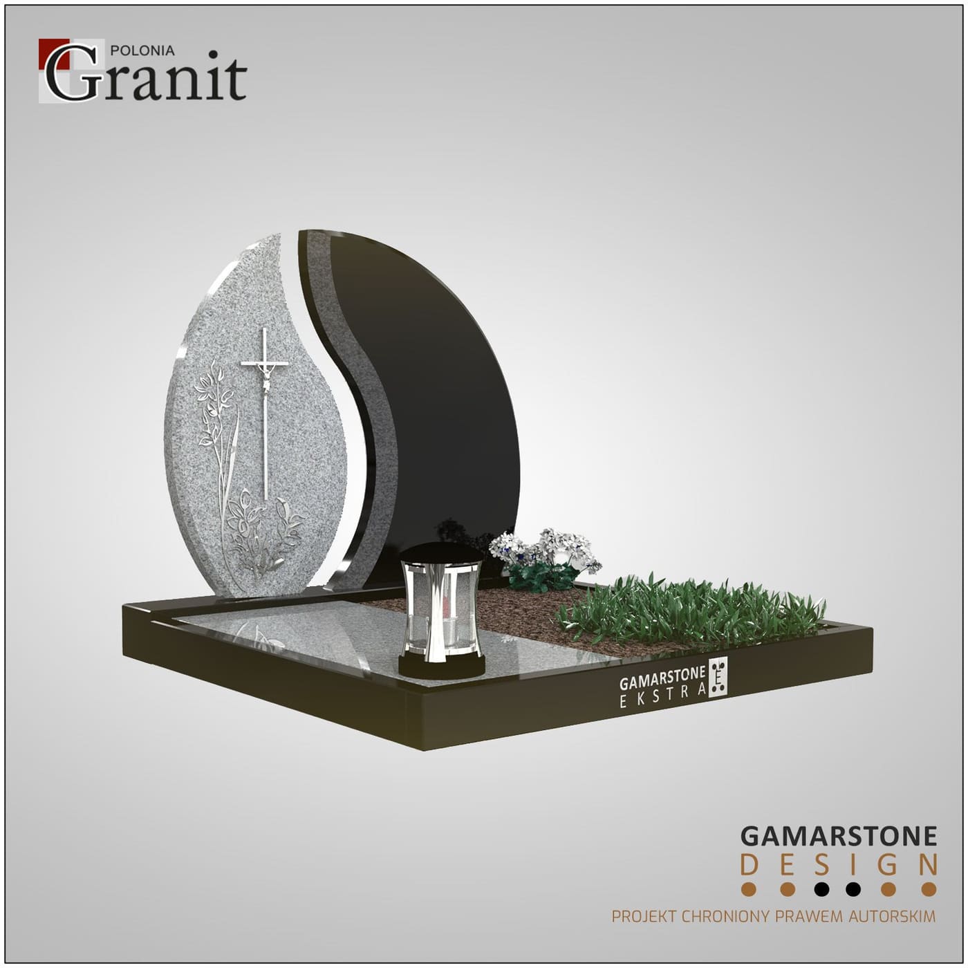 Nagrobki w standardzie niemieckim — realizacja Polonia Granit nr 24