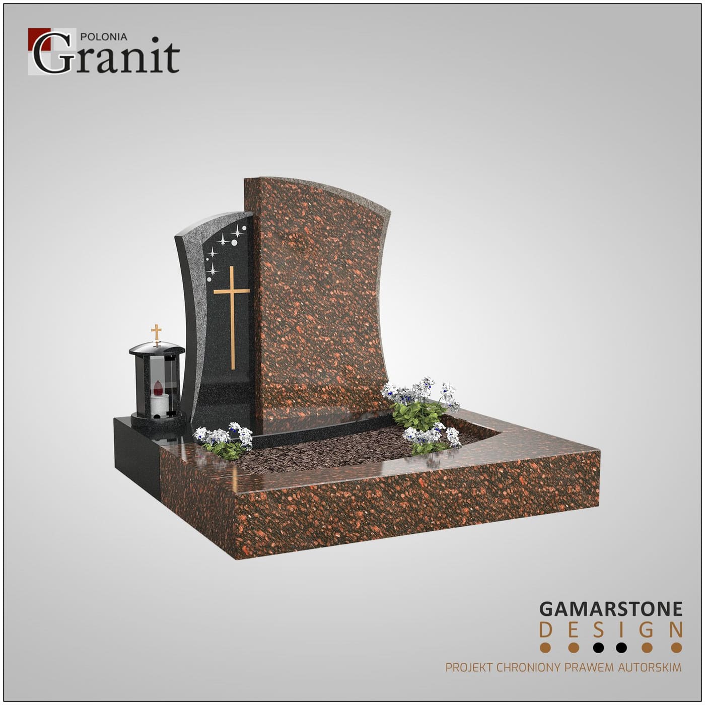 Nagrobki w standardzie niemieckim — realizacja Polonia Granit nr 25