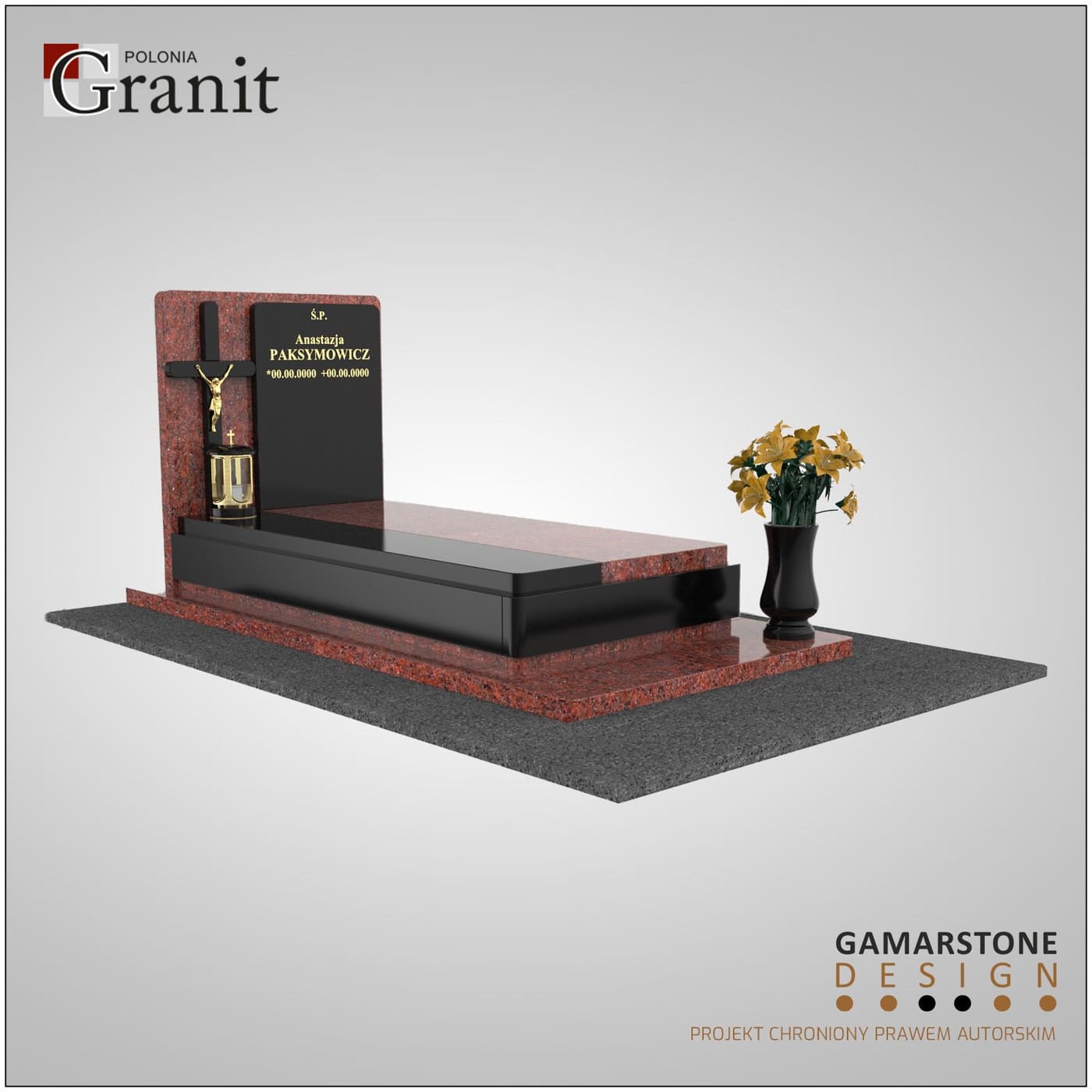 Nagrobki granitowe