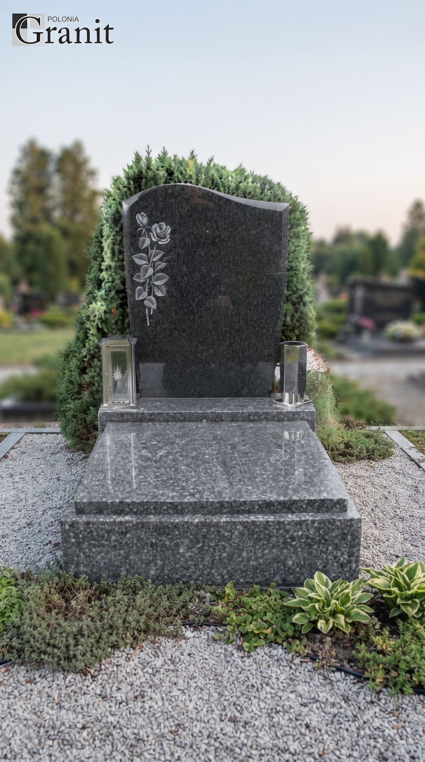 Nagrobki nowoczesne — realizacja Polonia Granit nr 45