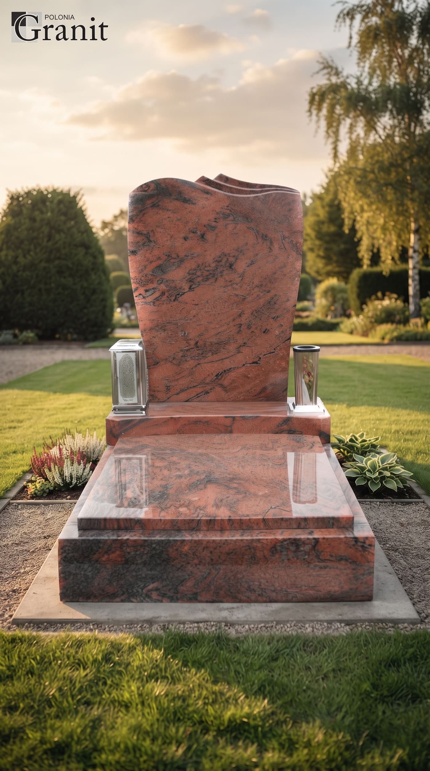 Nagrobki nowoczesne — realizacja Polonia Granit nr 47