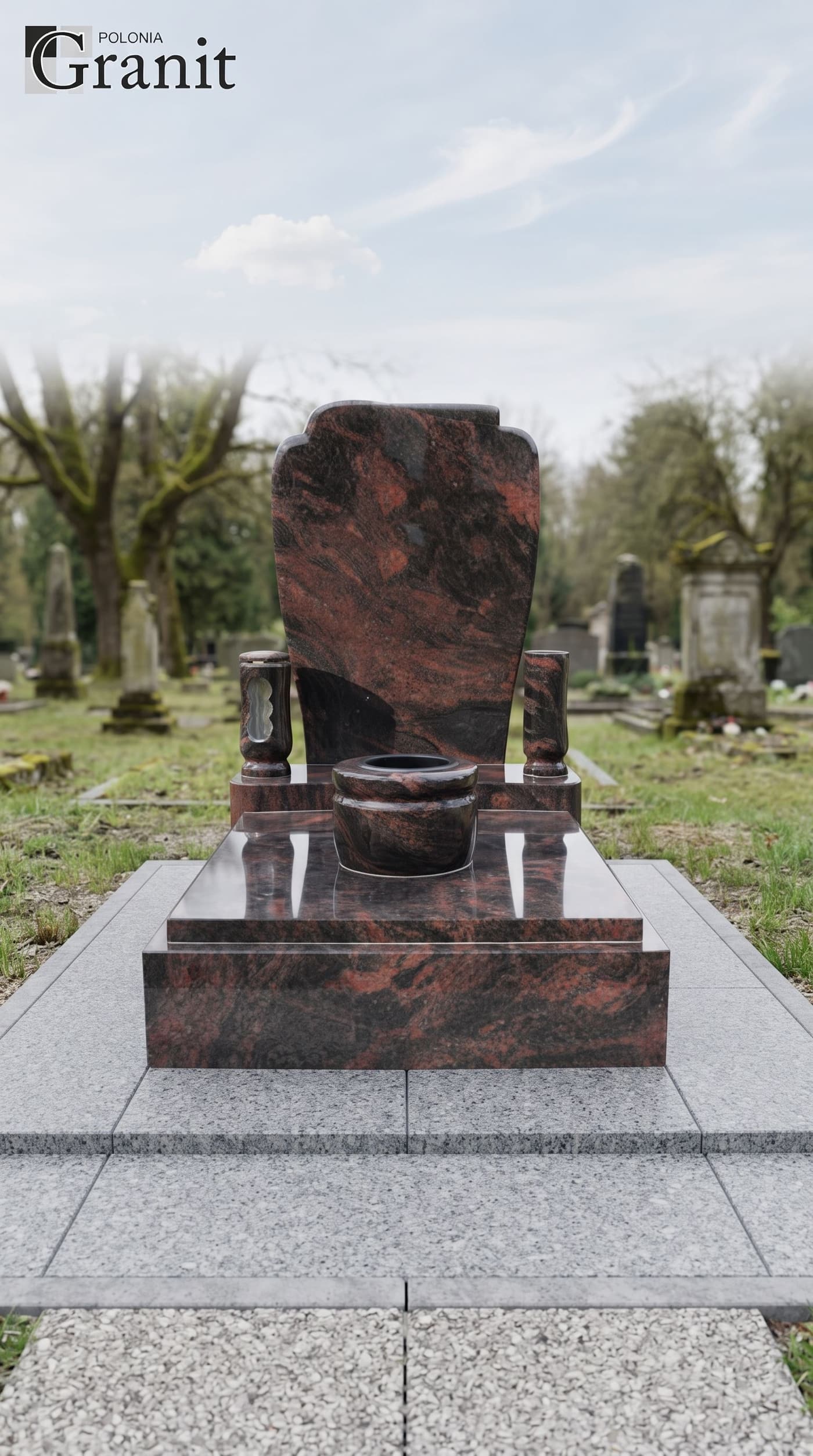 Nagrobki nowoczesne — realizacja Polonia Granit nr 49