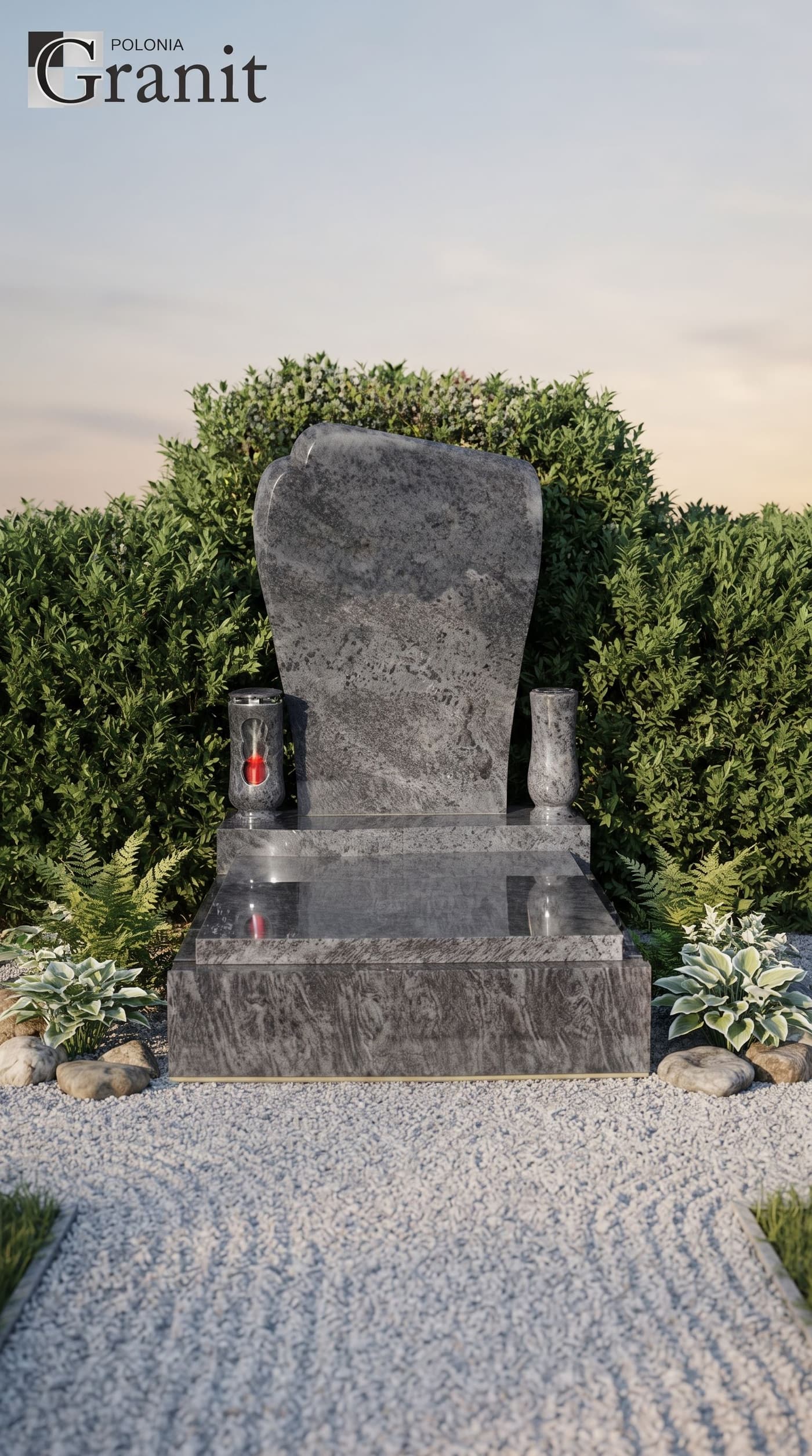 Nagrobki nowoczesne — realizacja Polonia Granit nr 50