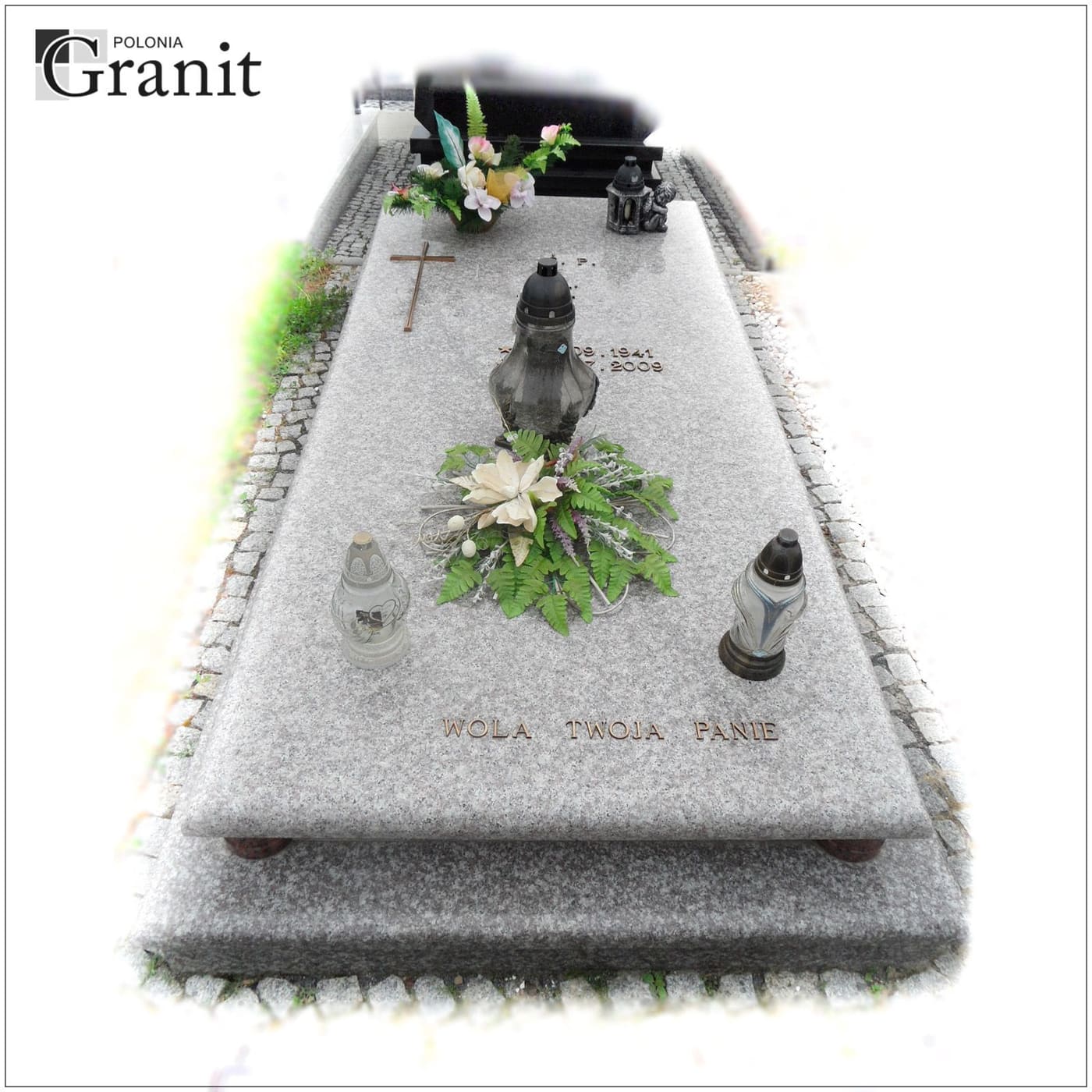 Nagrobki ukośne — realizacja Polonia Granit nr 14