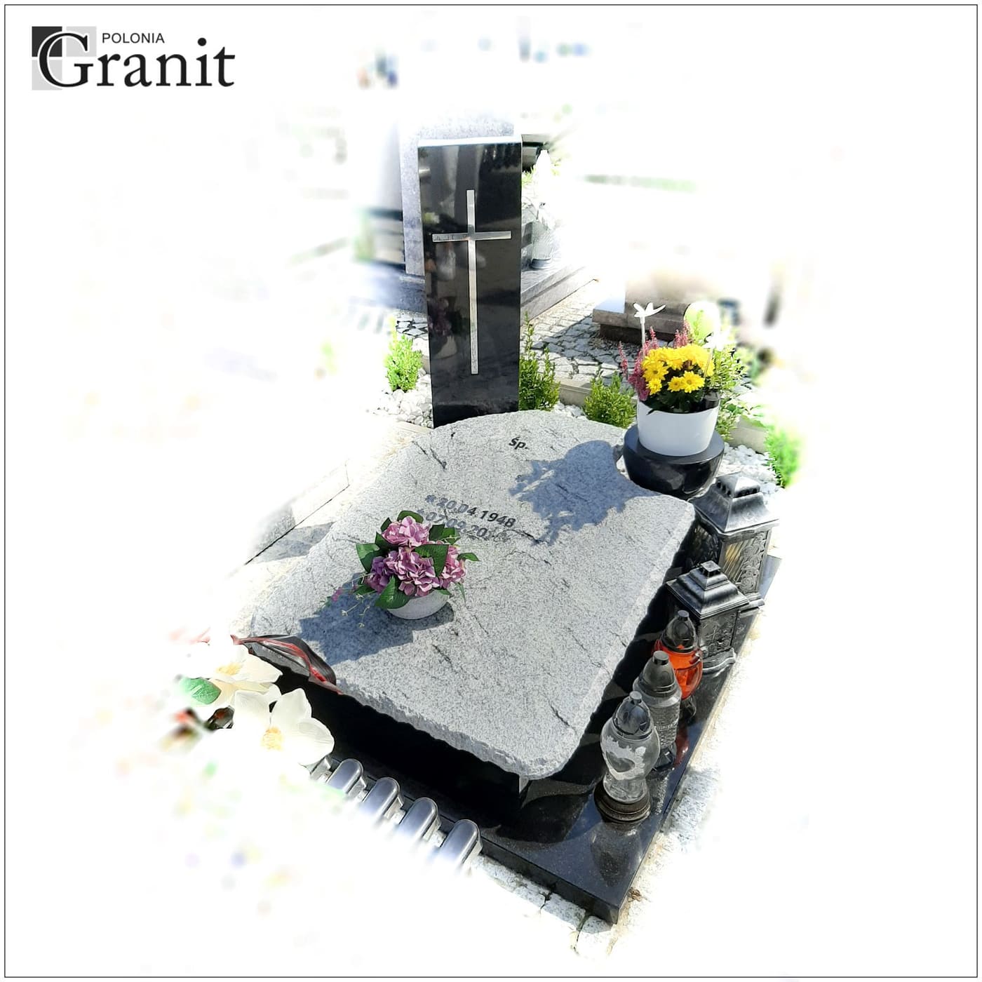 Nagrobki urnowe — realizacja Polonia Granit nr 4