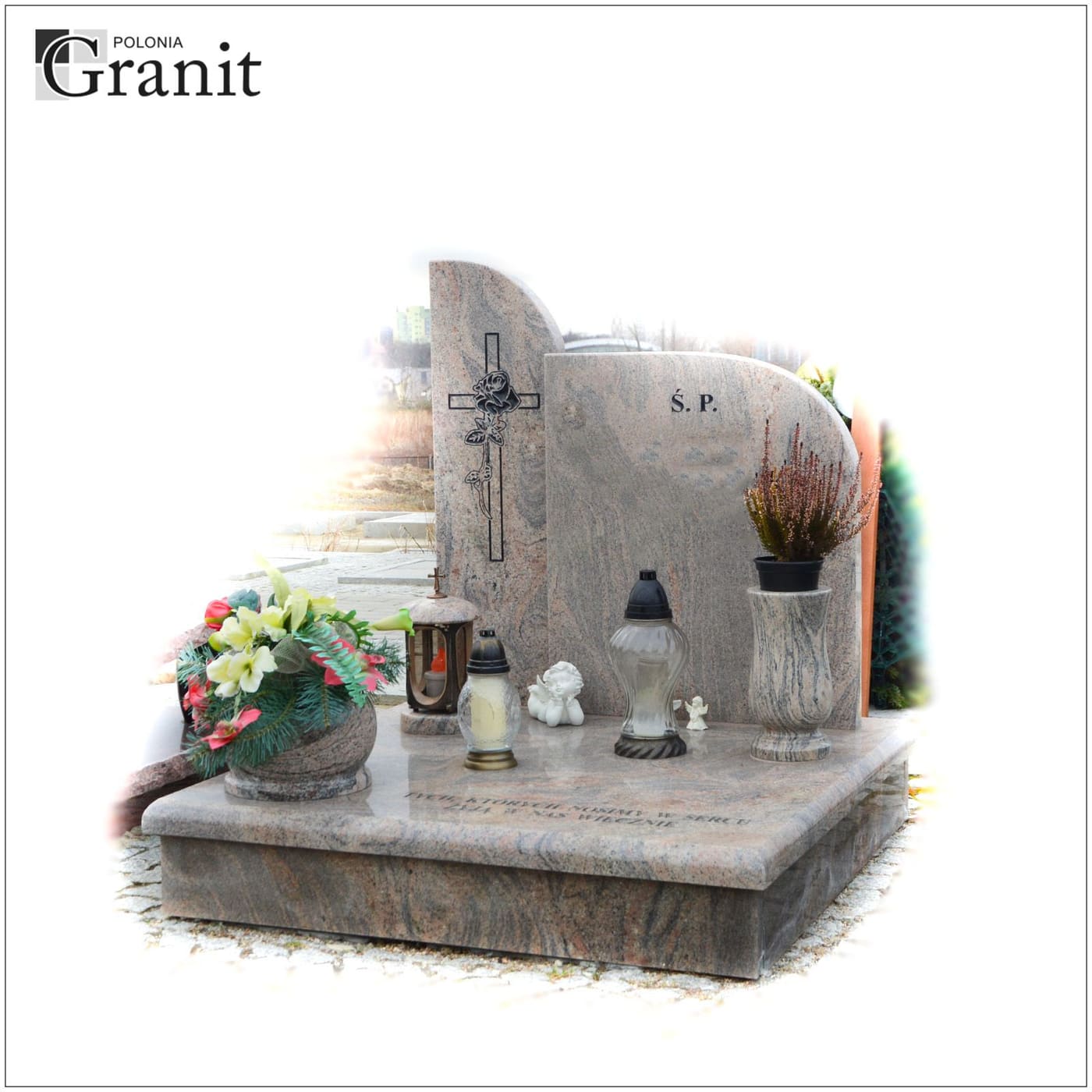 Nagrobki urnowe — realizacja Polonia Granit nr 9