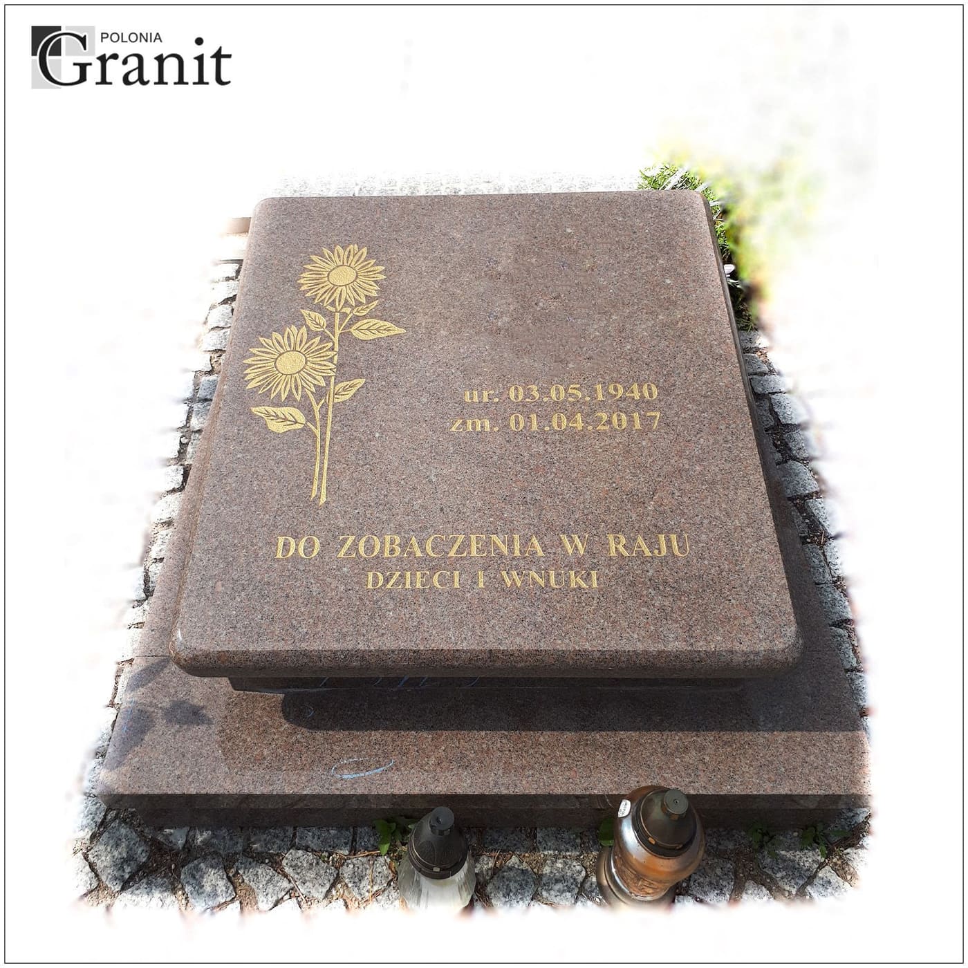 Nagrobki urnowe — realizacja Polonia Granit nr 39