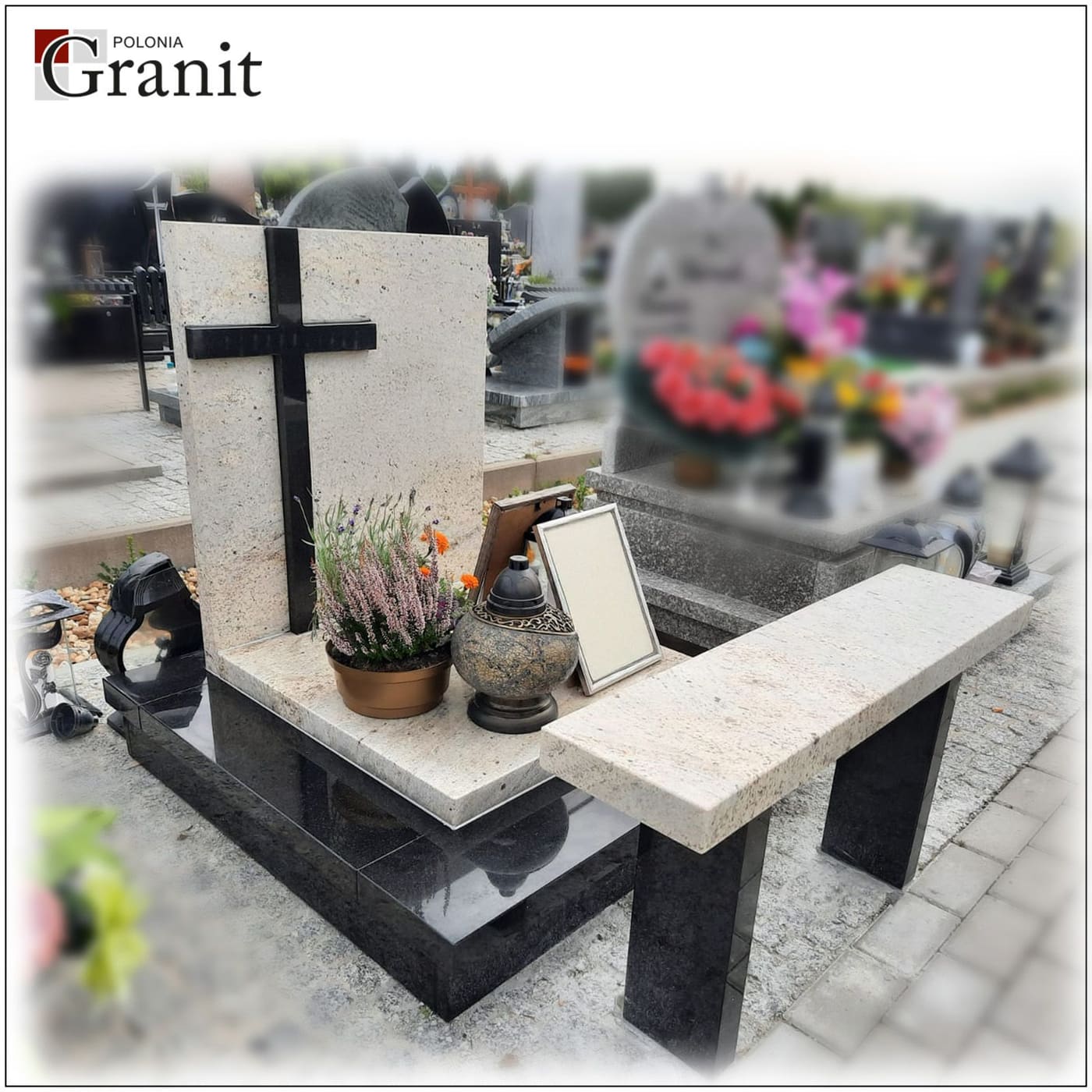 Nagrobki urnowe — realizacja Polonia Granit nr 46