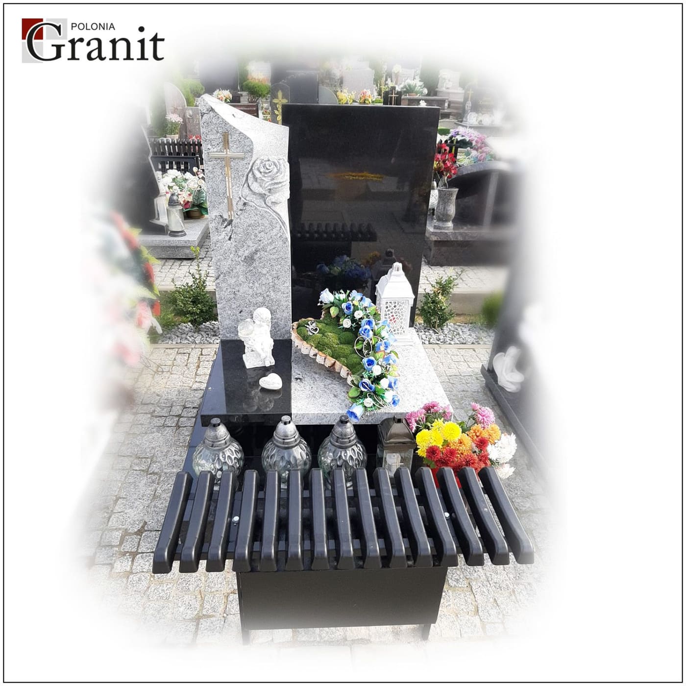 Nagrobki urnowe — realizacja Polonia Granit nr 49