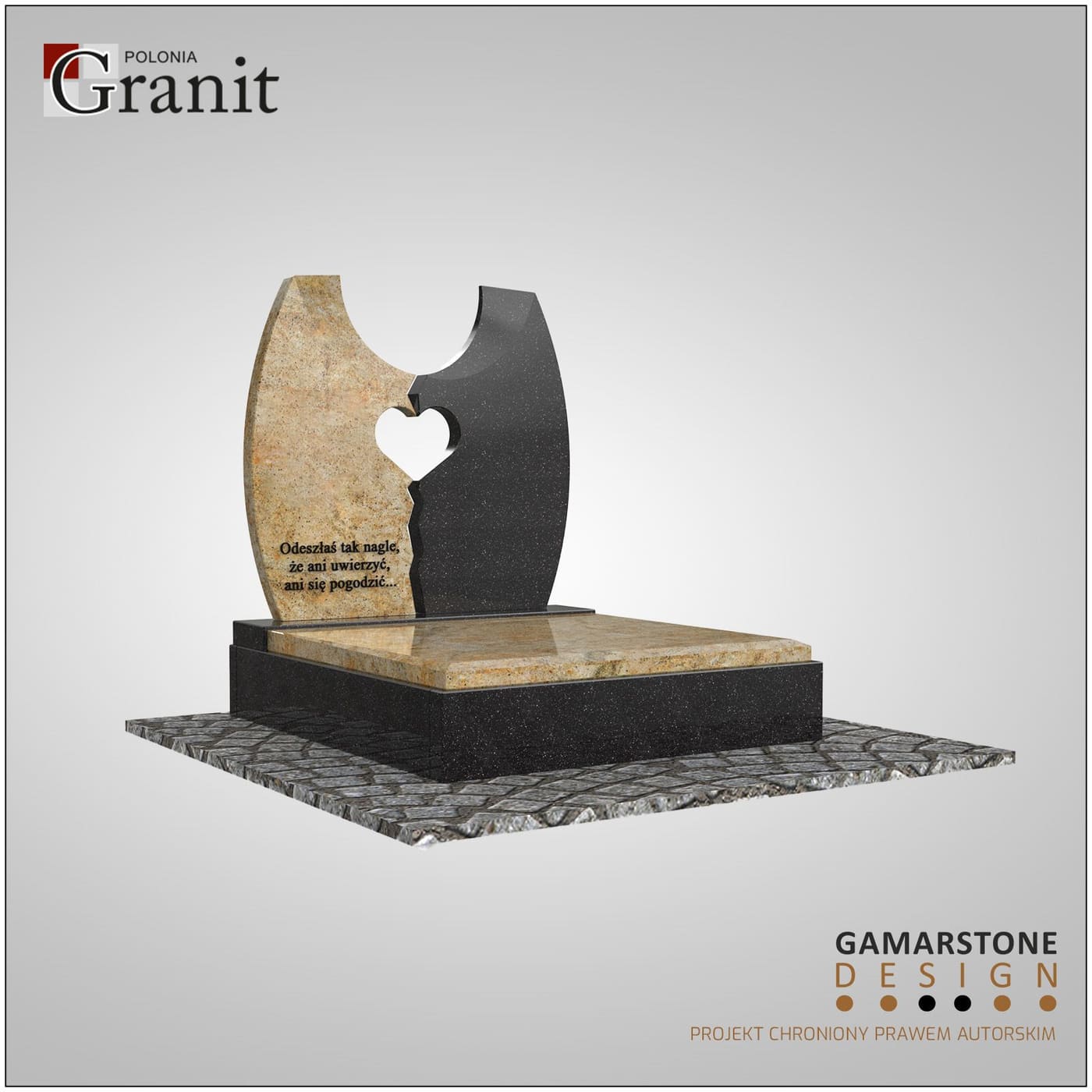 Nagrobki urnowe — realizacja Polonia Granit nr 60